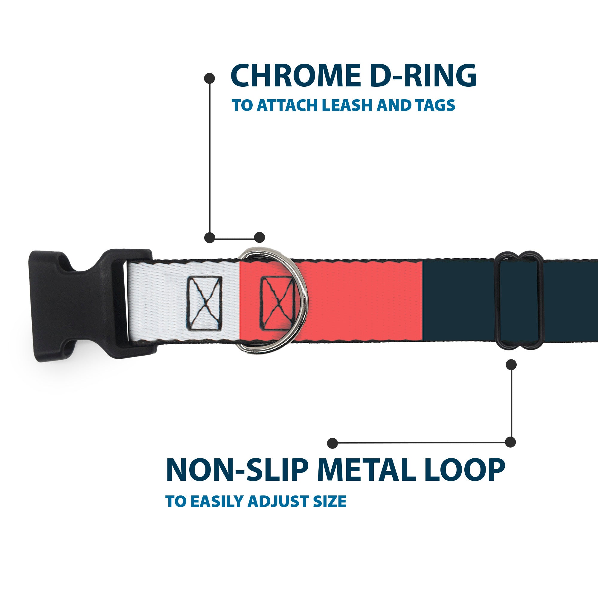 Plastic Clip Collar - Summer Essentials Color Block 4
