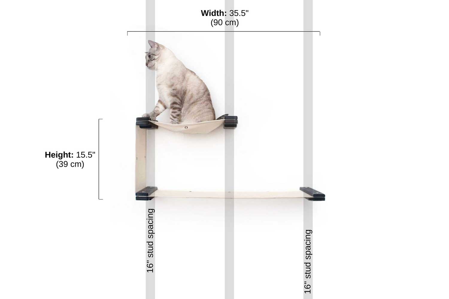 The Double Decker - Cat Hanging Bed Set