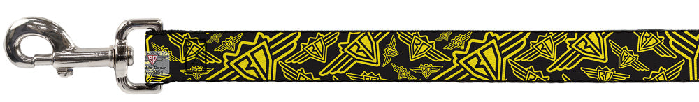 Dog Leash - BD Logo Scattered Black/Yellow