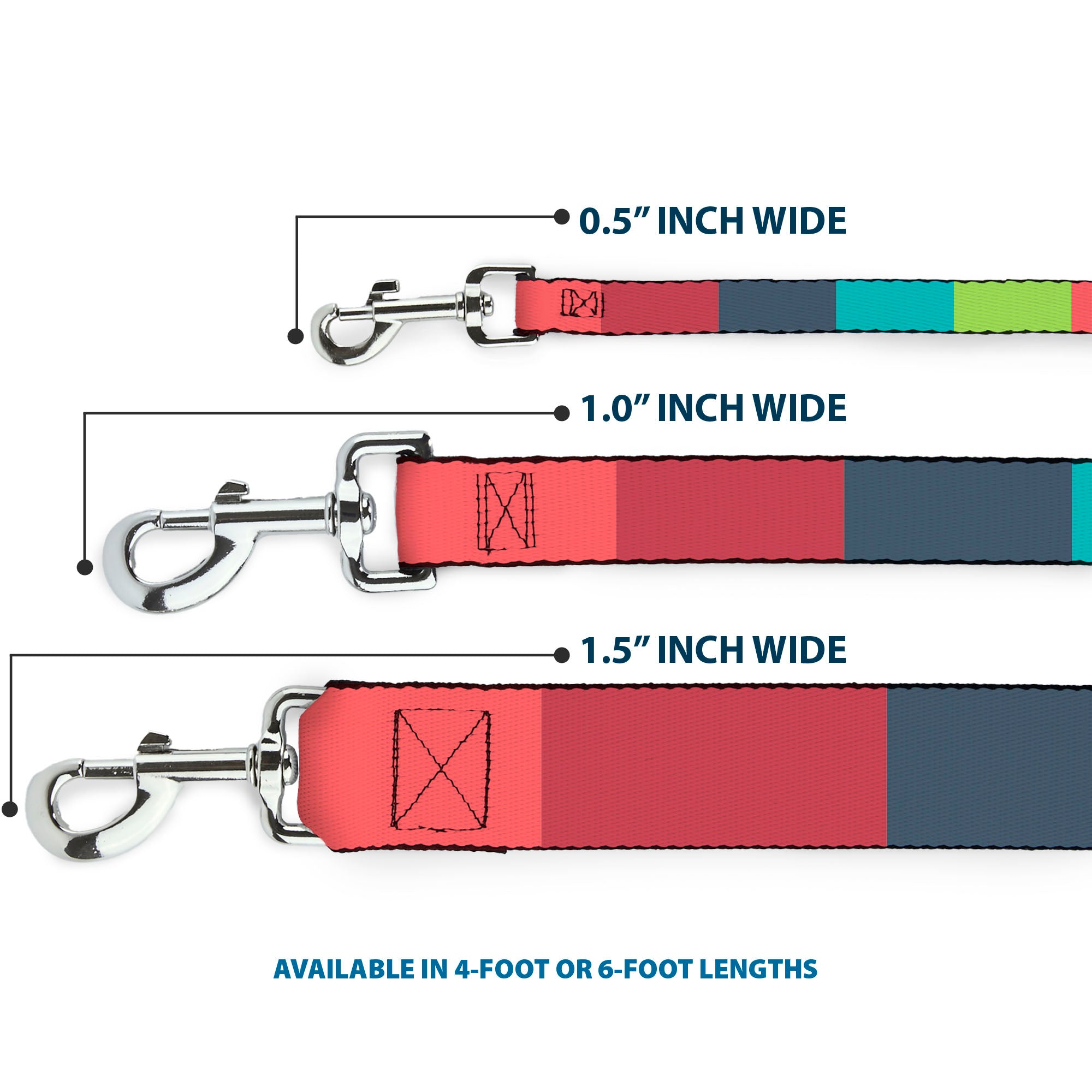 Dog Leash - Summer Essentials Color Block 8