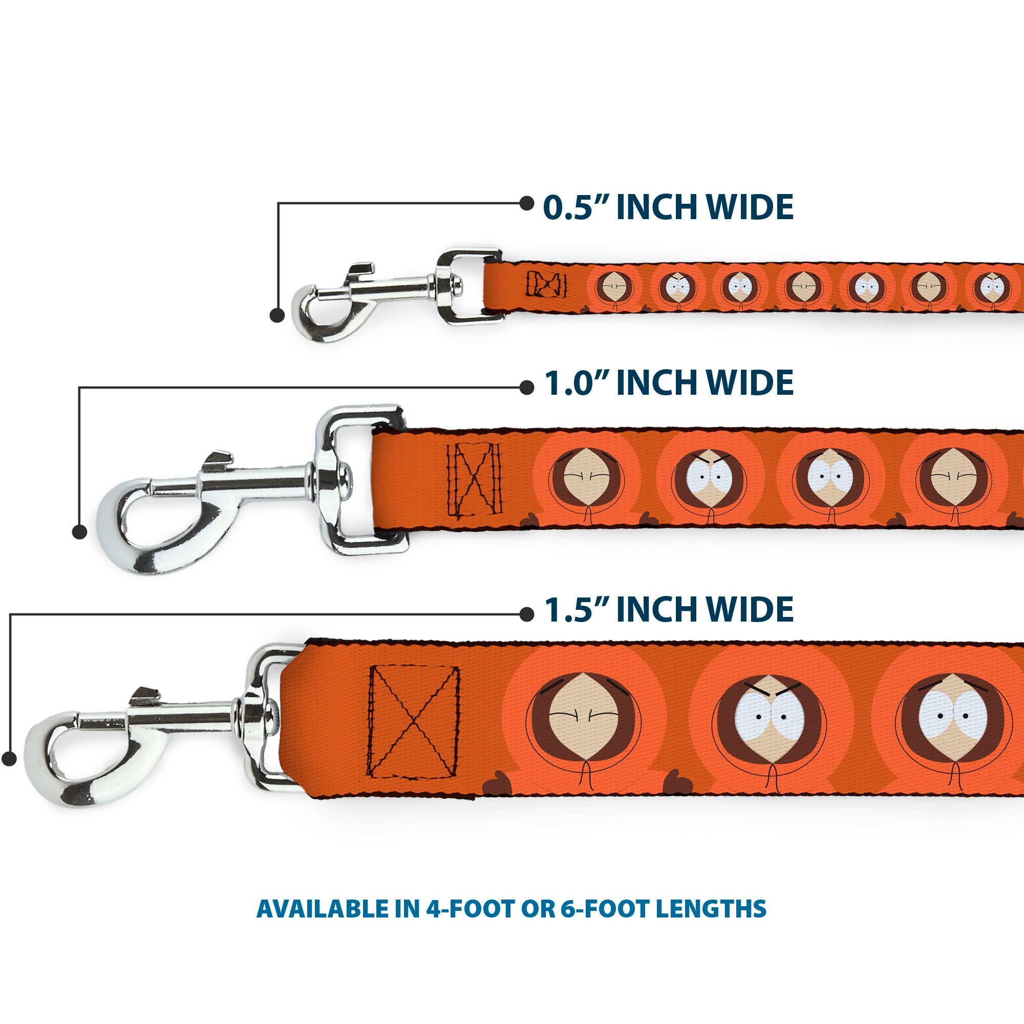Dog Leash - South Park Kenny Expressions Oranges