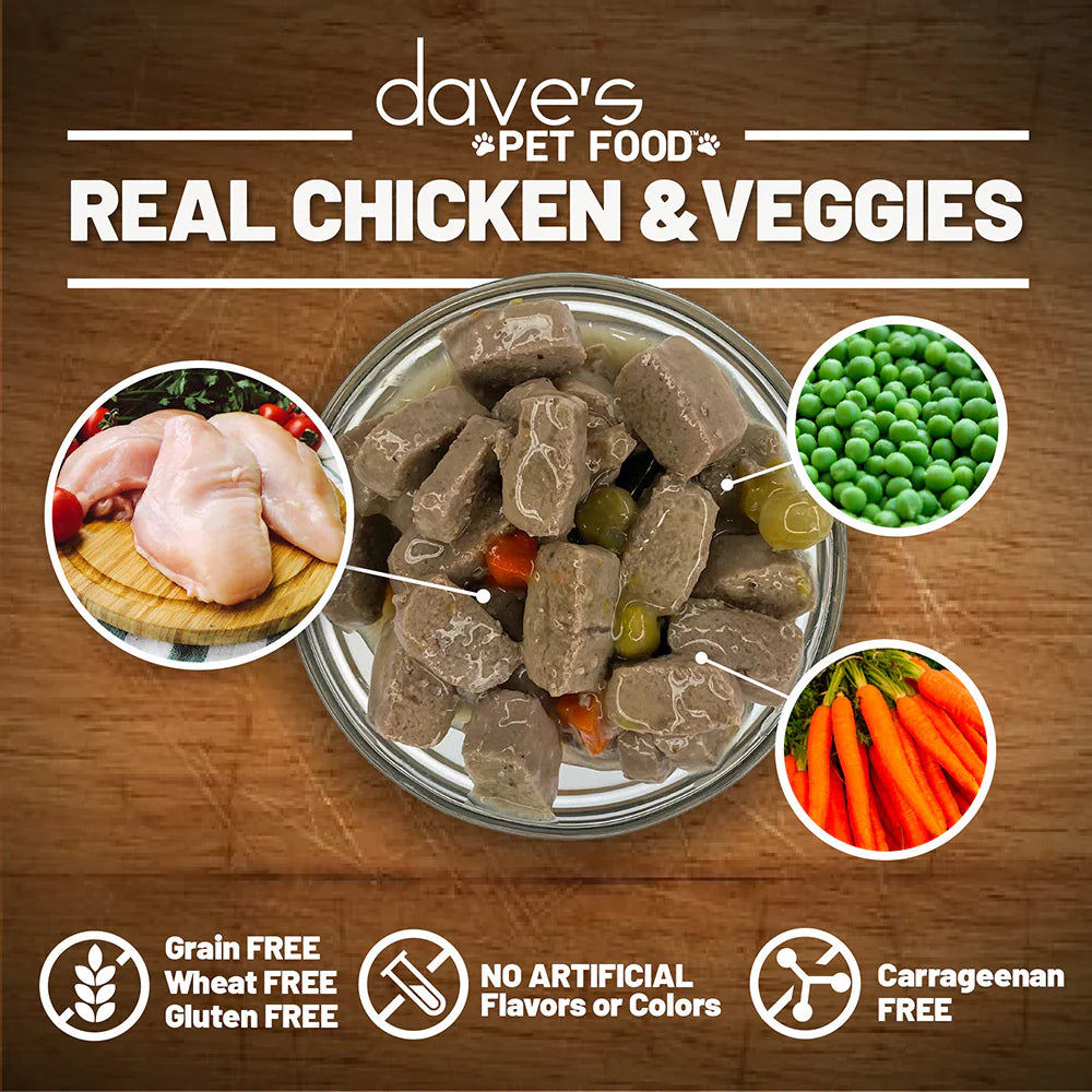Dave's Stewlicious Chicken & Vegetable Stew For Dogs (13.2oz)
