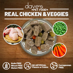 Estofado de pollo y verduras Stewlicious de Dave de 13,2 oz para perros 