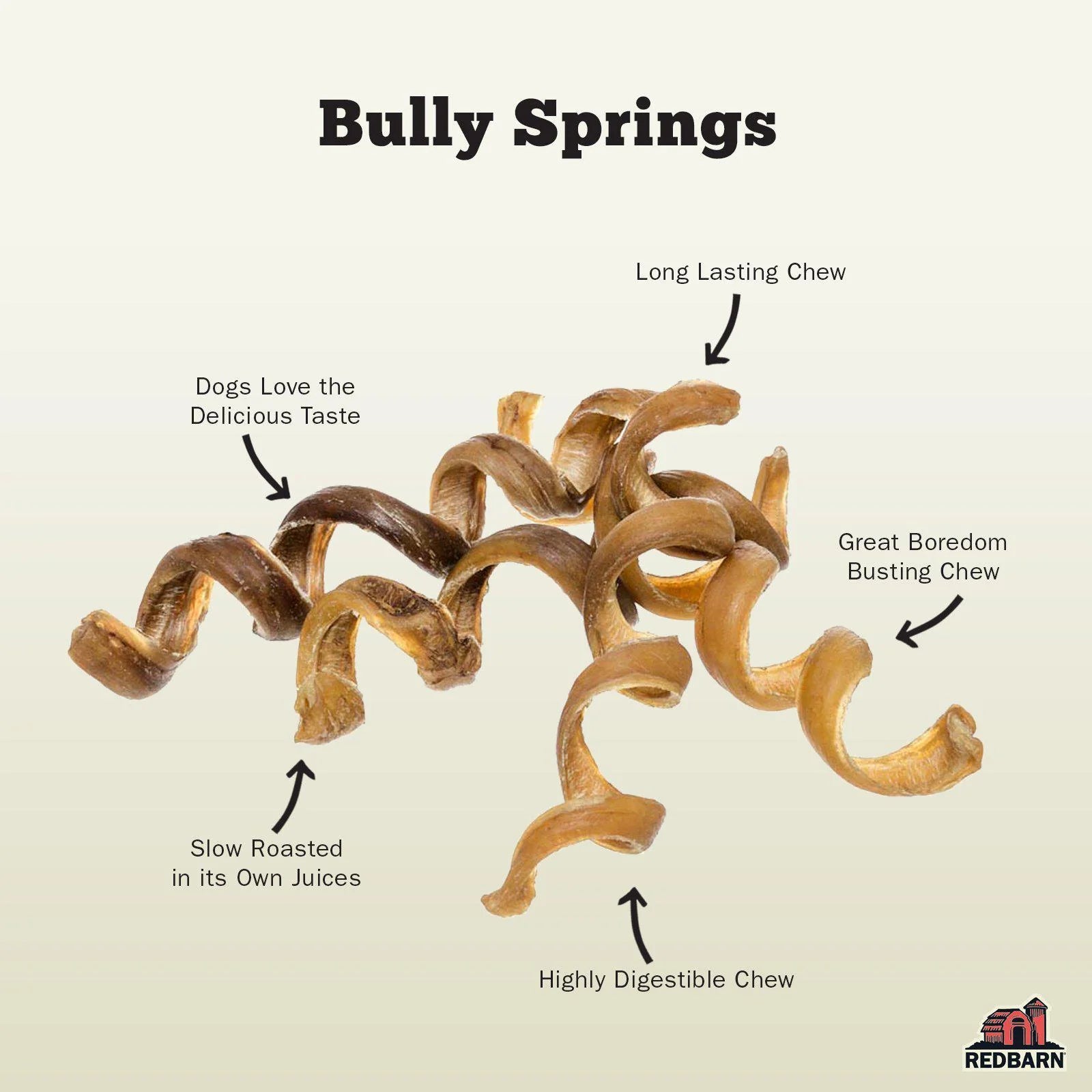 Redbarn Dog Bully Springs (0.68oz)