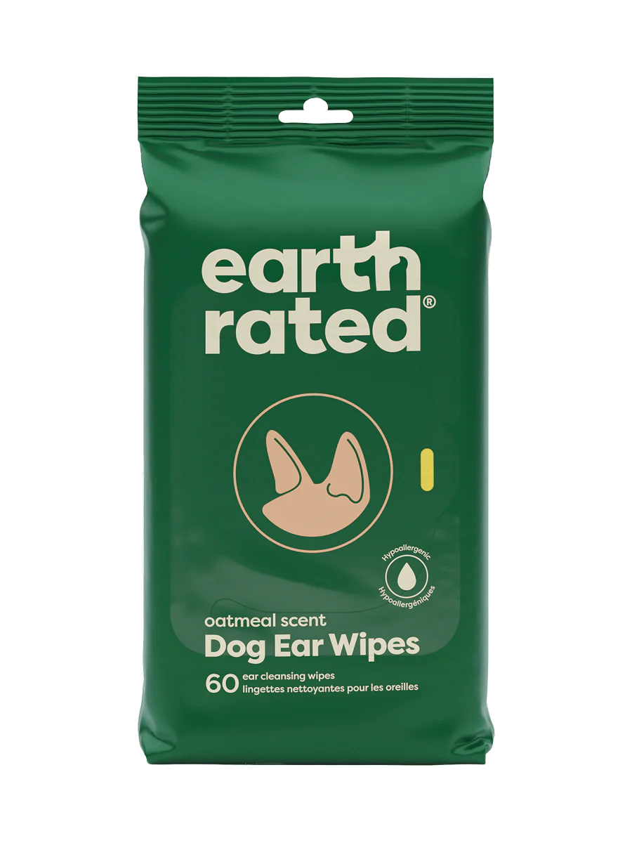 60CT Earth Rated Dog Ear Wipes
