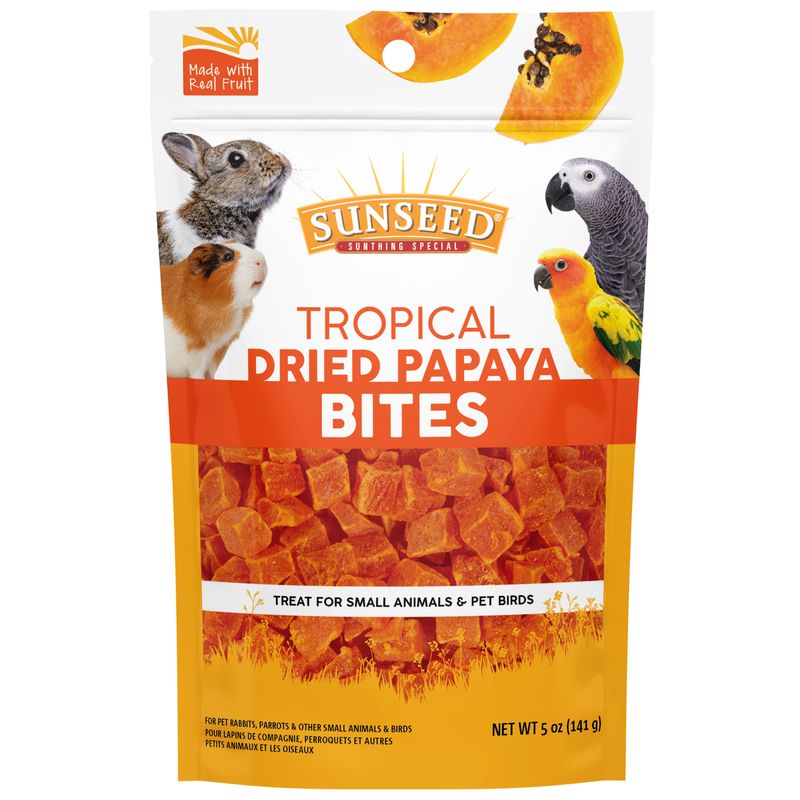 5oz Sunseed Tropical Dried Papaya Bites