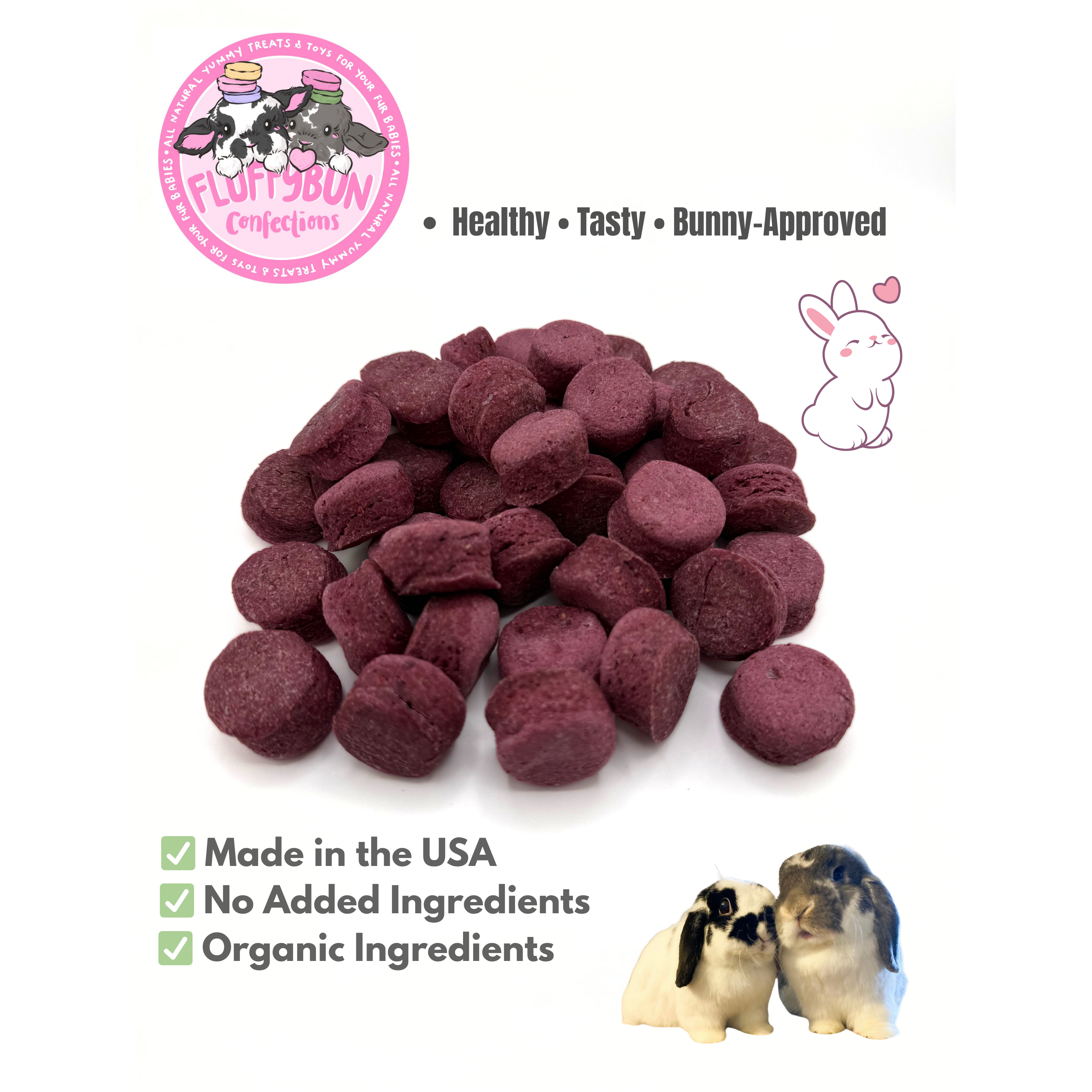 Cranberry Macarons | 100% Organic and Healthy Treats for Rabbits, Guinea Pigs, and Other Small Pets