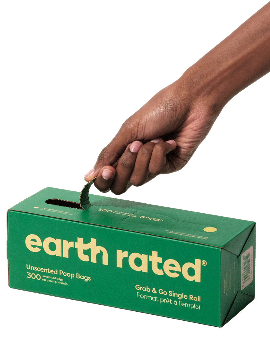 300CT Earth Rated Unscented Grab & Go Poop Bags