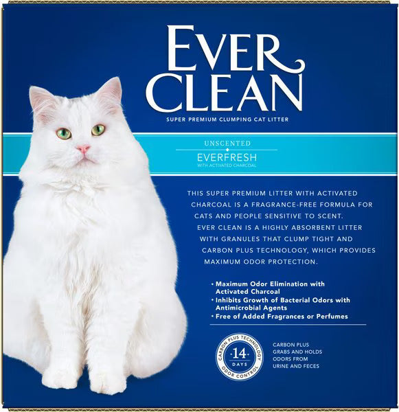 Ever Clean Everfresh Unscented Clumping Clay Cat Litter (25lb)