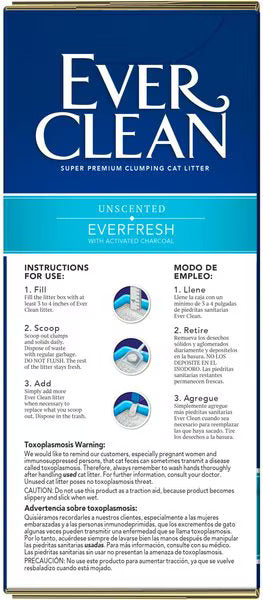 Ever Clean Everfresh Unscented Clumping Clay Cat Litter (25lb)
