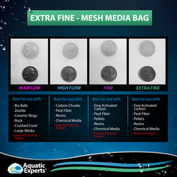 Aquatic Experts Aquatic Experts Aquarium Filter Bag - Extra Fine Mesh Media Bags - Ideal for Efficient Aquarium Filtration