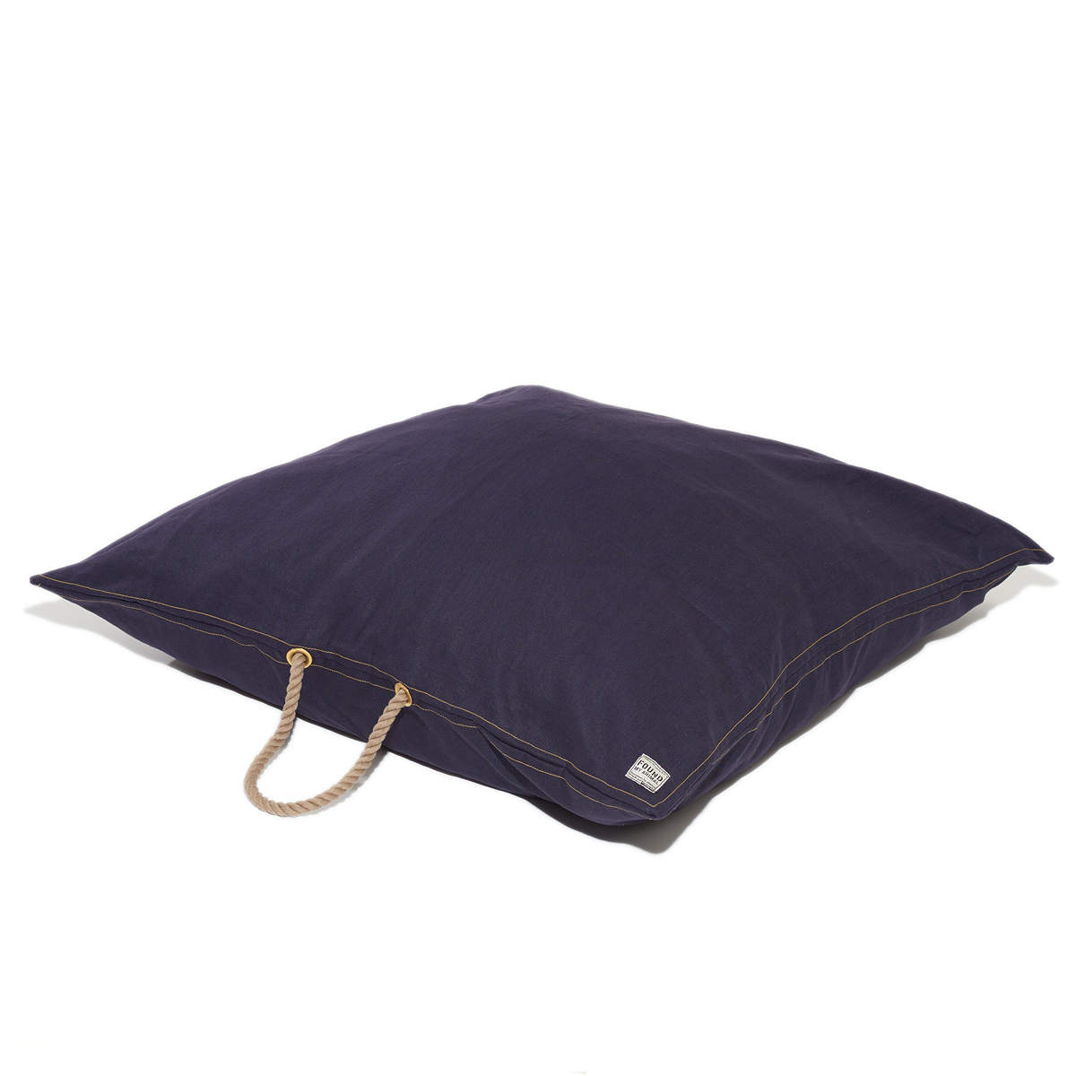 Navy Waxed Cotton Canvas Dog Bed