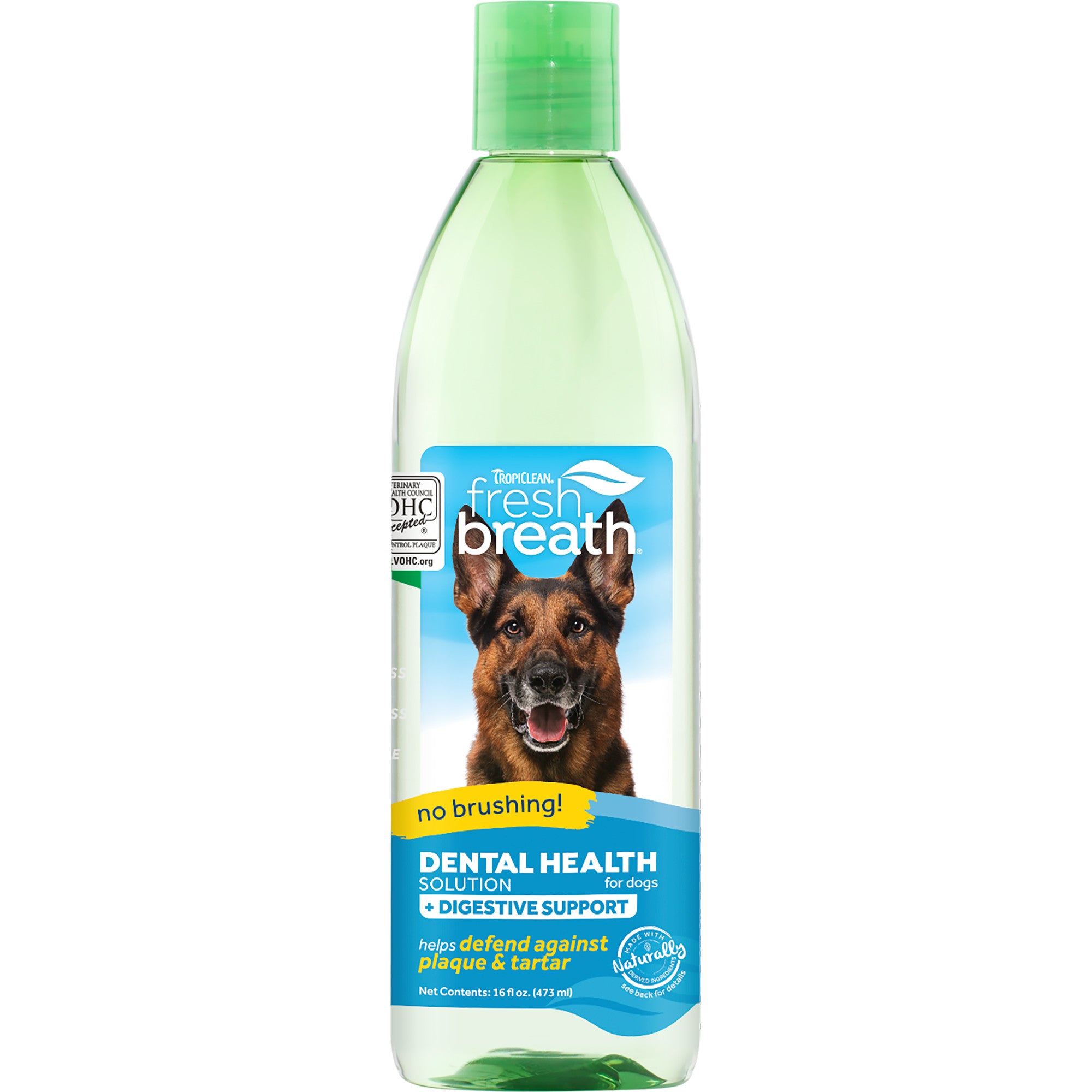 16oz Tropiclean Fresh Breath Dental Health Solution Plus Digestive Support for Dogs