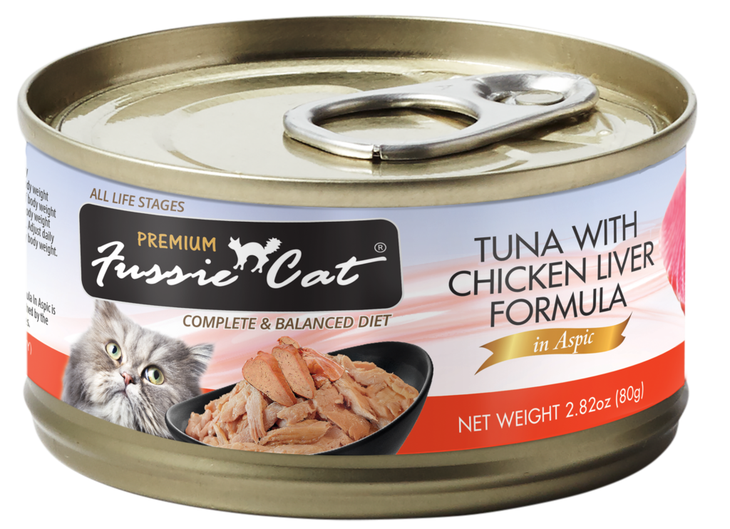 Fussie Cat Premium Tuna With Chicken Liver Formula In Aspic (2.82oz)