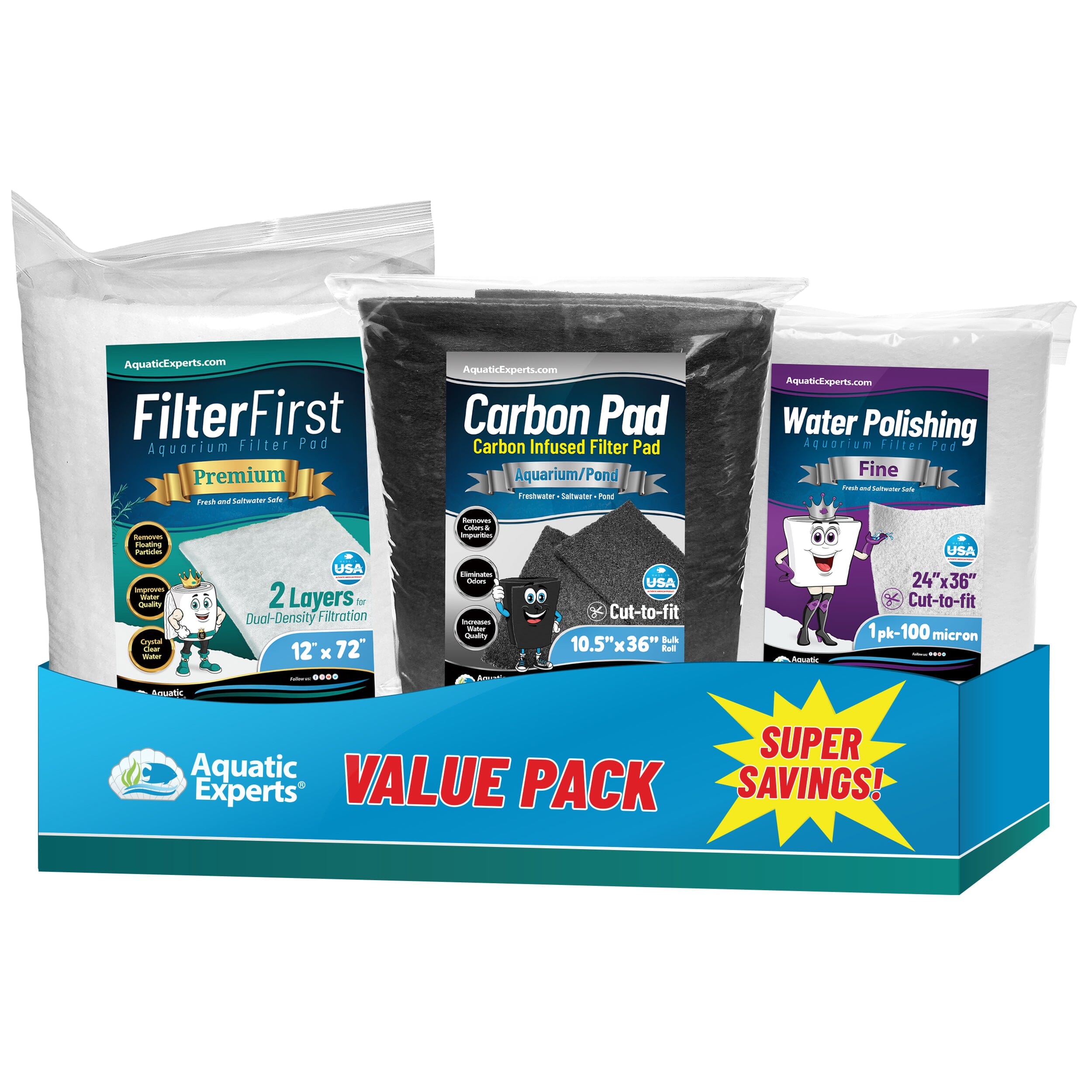 FilterFirst Aquarium Filter Floss Pad for Clear Water | Aquatic Experts