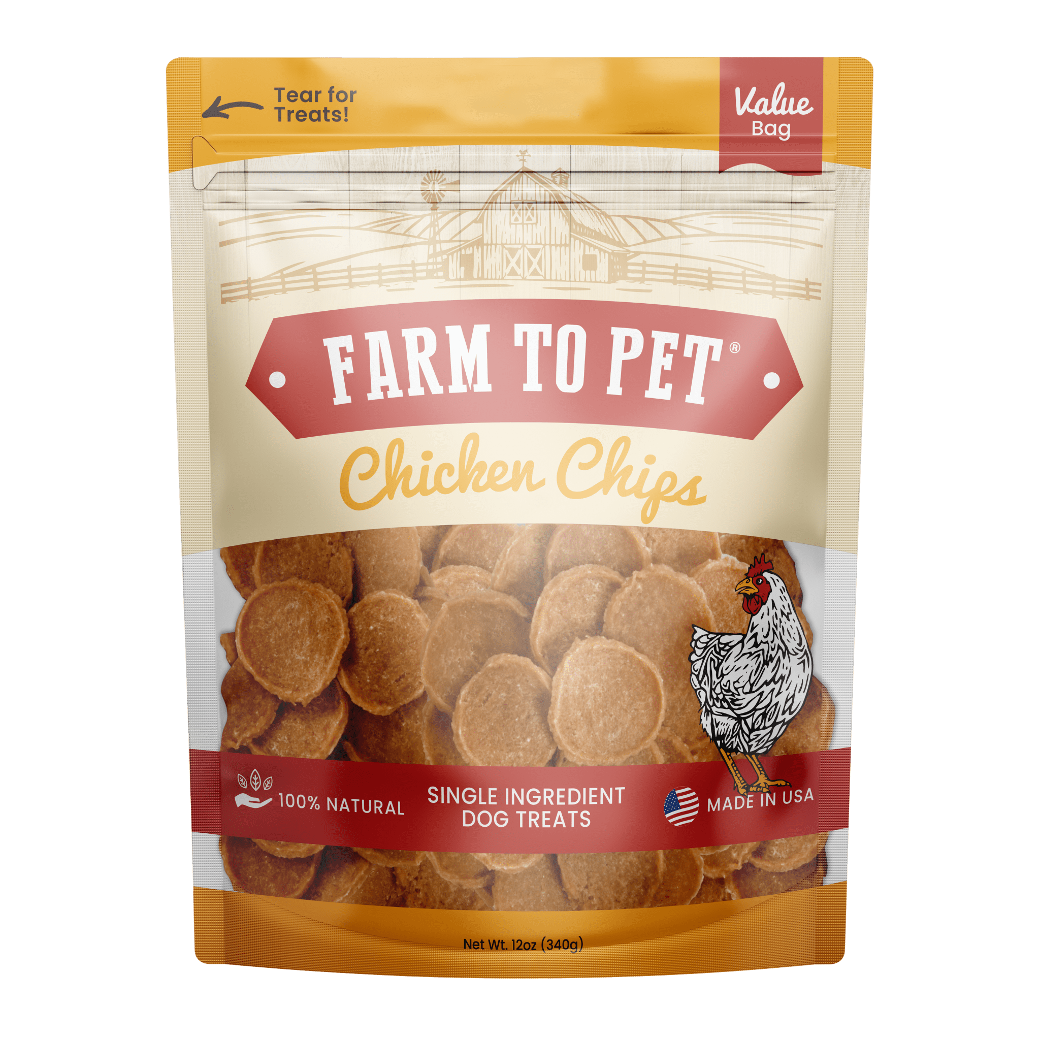 Farm To Pet Chicken Chips for Dogs