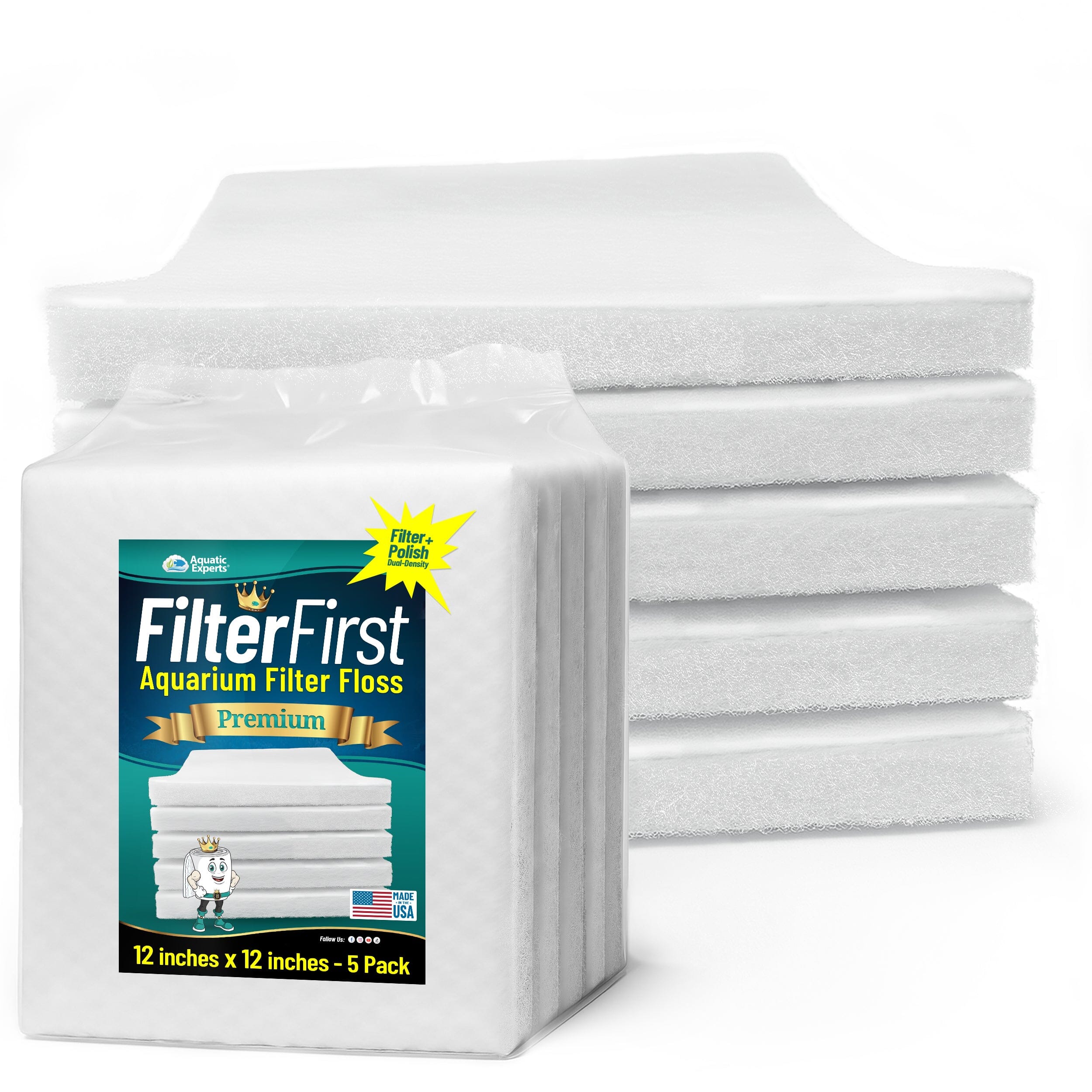 FilterFirst Aquarium Filter Floss Pad for Clear Water | Aquatic Experts