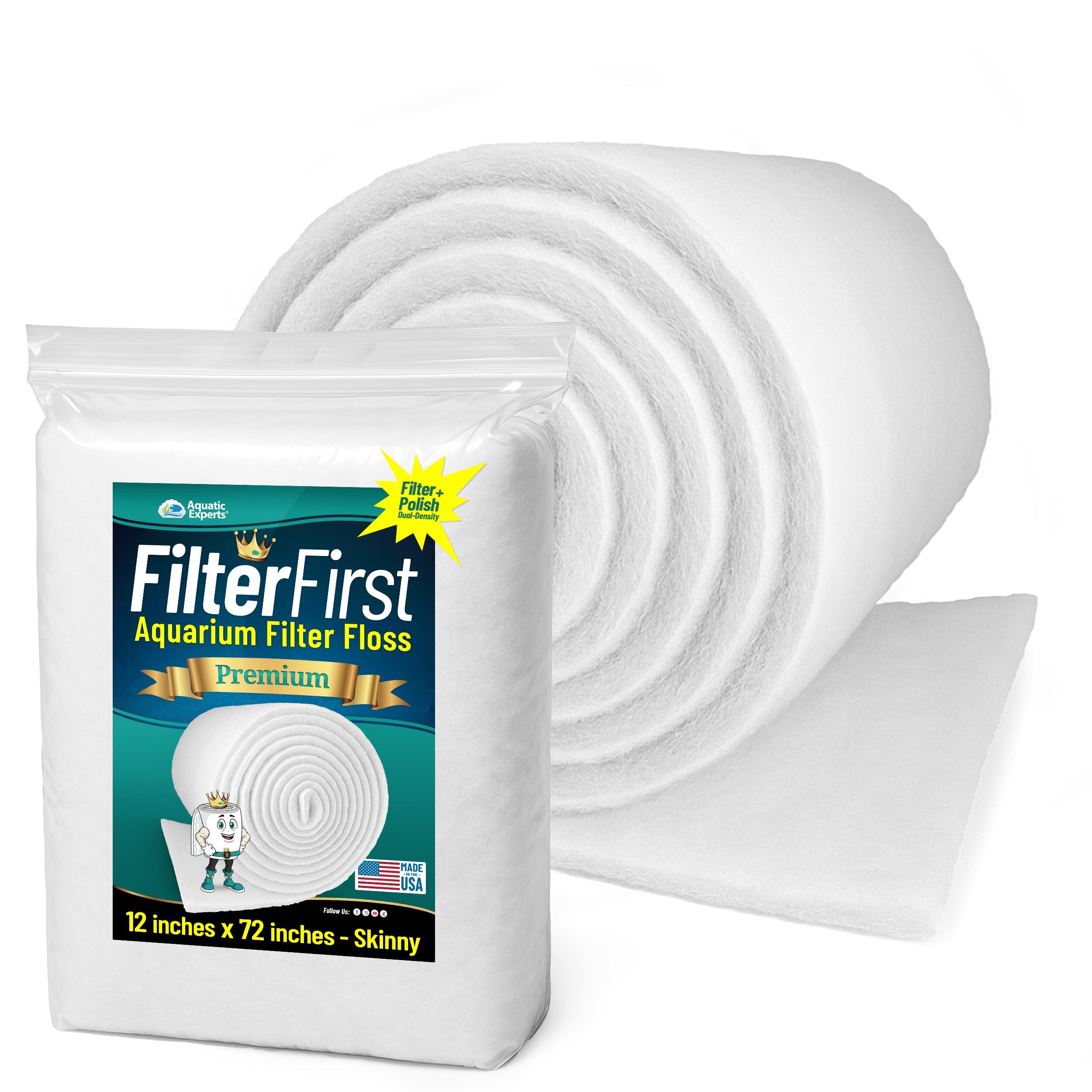 FilterFirst Aquarium Filter Floss Pad for Clear Water | Aquatic Experts