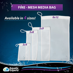 Aquatic Experts Aquarium Mesh Bag - Fine Mesh Media Bags - Perfect for Efficient Aquarium Filtration