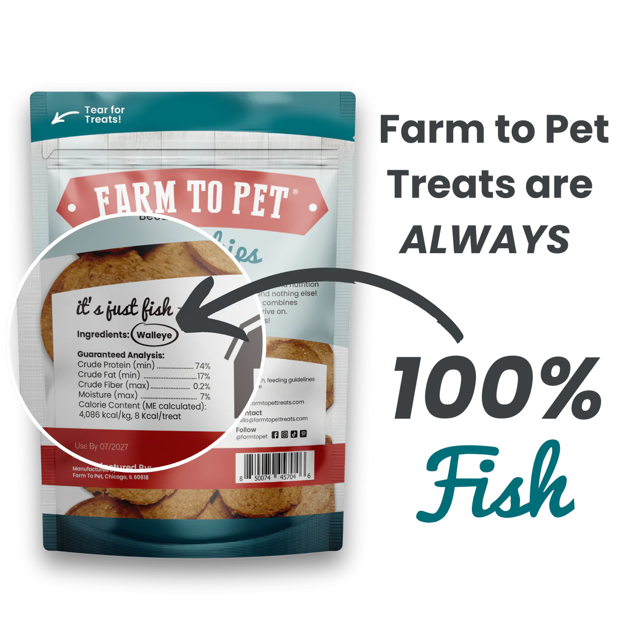 Farm To Pet Fish Chips (4oz)