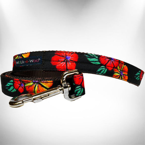 Flower Dog Collars, Leads, and Bows - 6 Styles