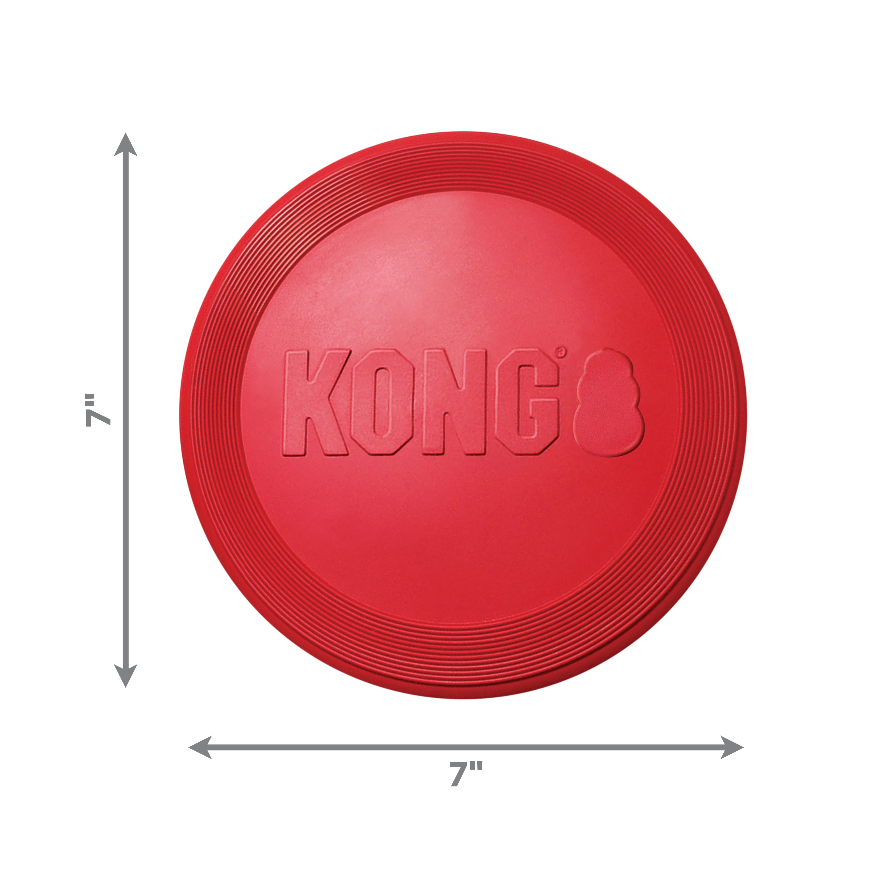 Kong Red Rubber Flyer