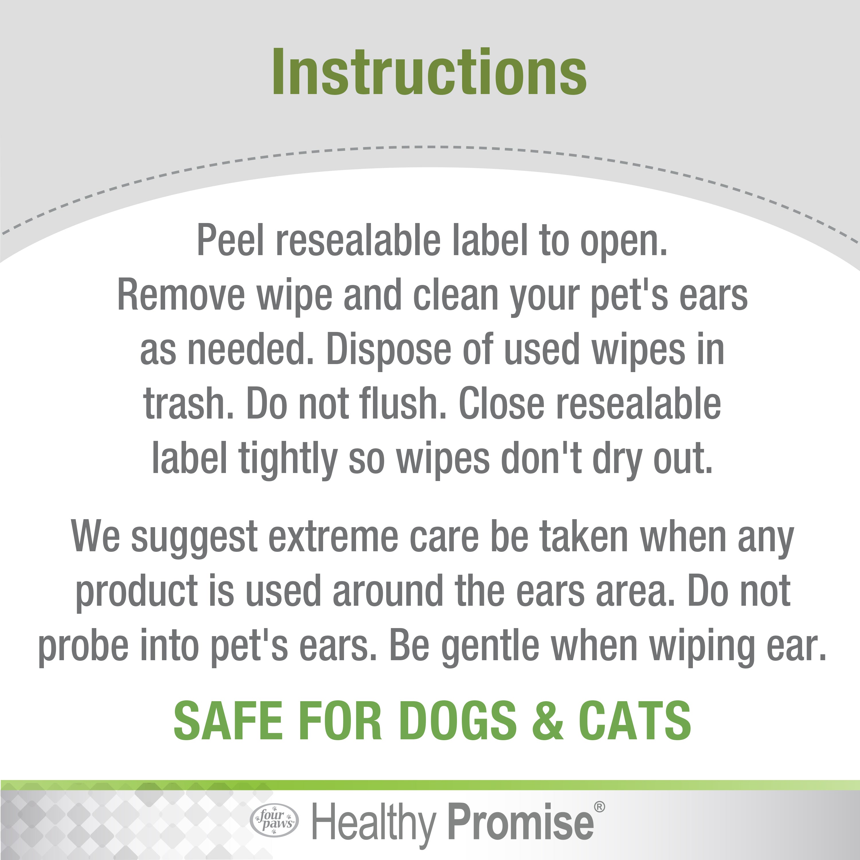 Four Paws Healthy Promise™ Cat & Dog Ear Wipes (35ct)
