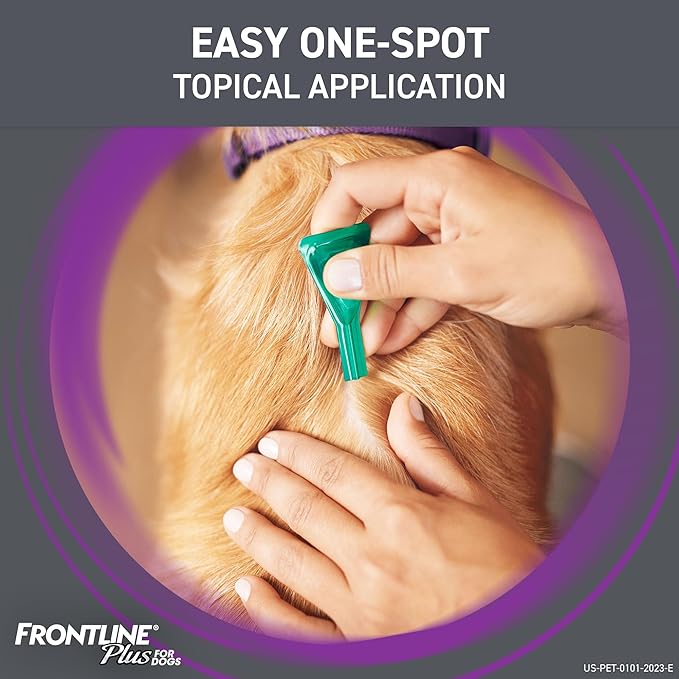 Frontline Plus Flea and Tick Treatment for Dogs (3PK)