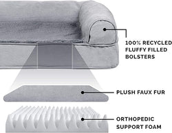 CAMA DE PIEL ORTHO SOFÁ STN GY LG