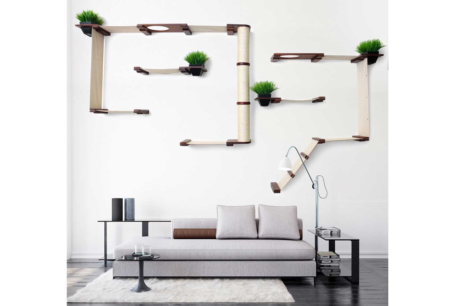 The Gardens - Modern Cat Tree with Plants