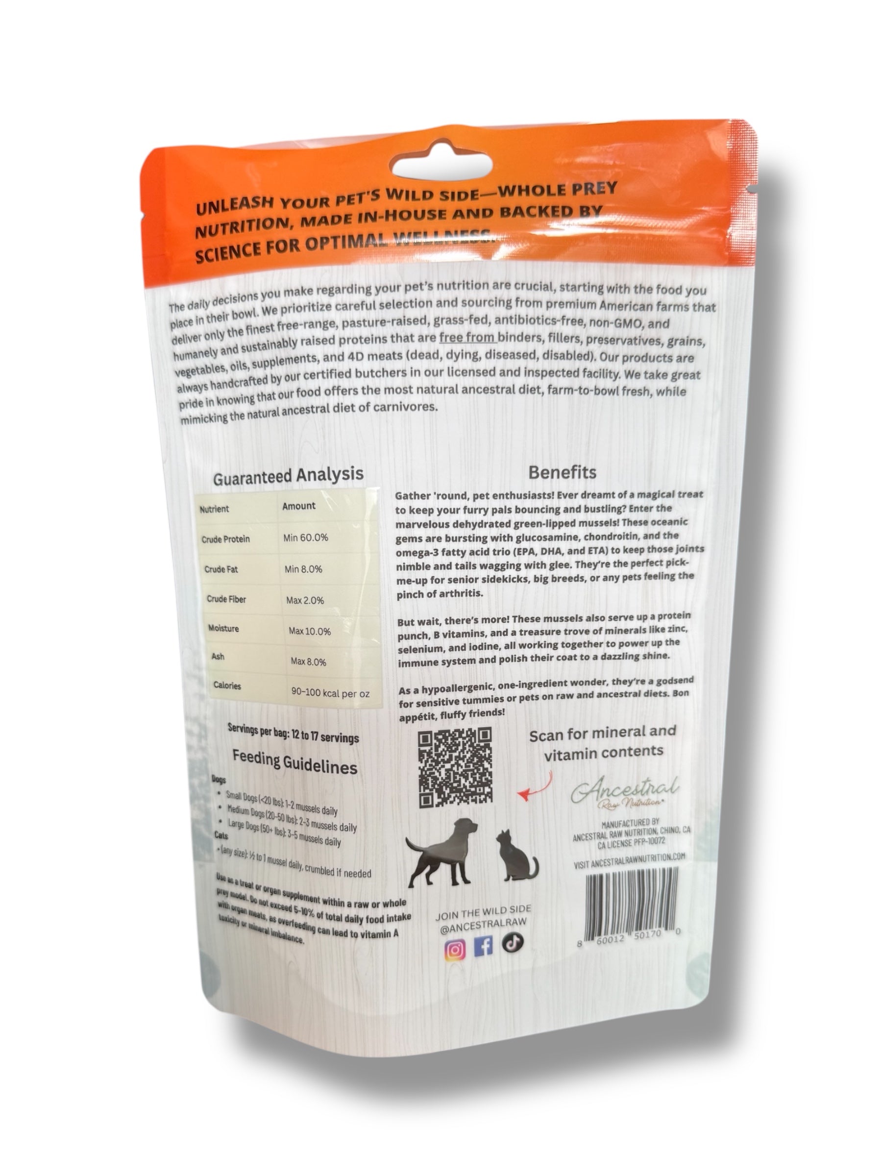 Dehydrated Green Lipped Mussels (NZ)