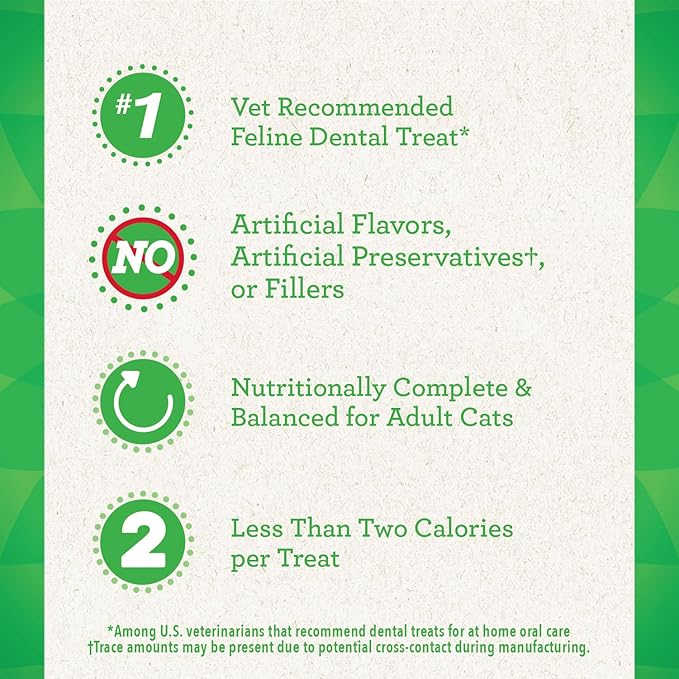 Greenies FELINE GREENIES Catnip Flavored Dental Treats (2.1oz)