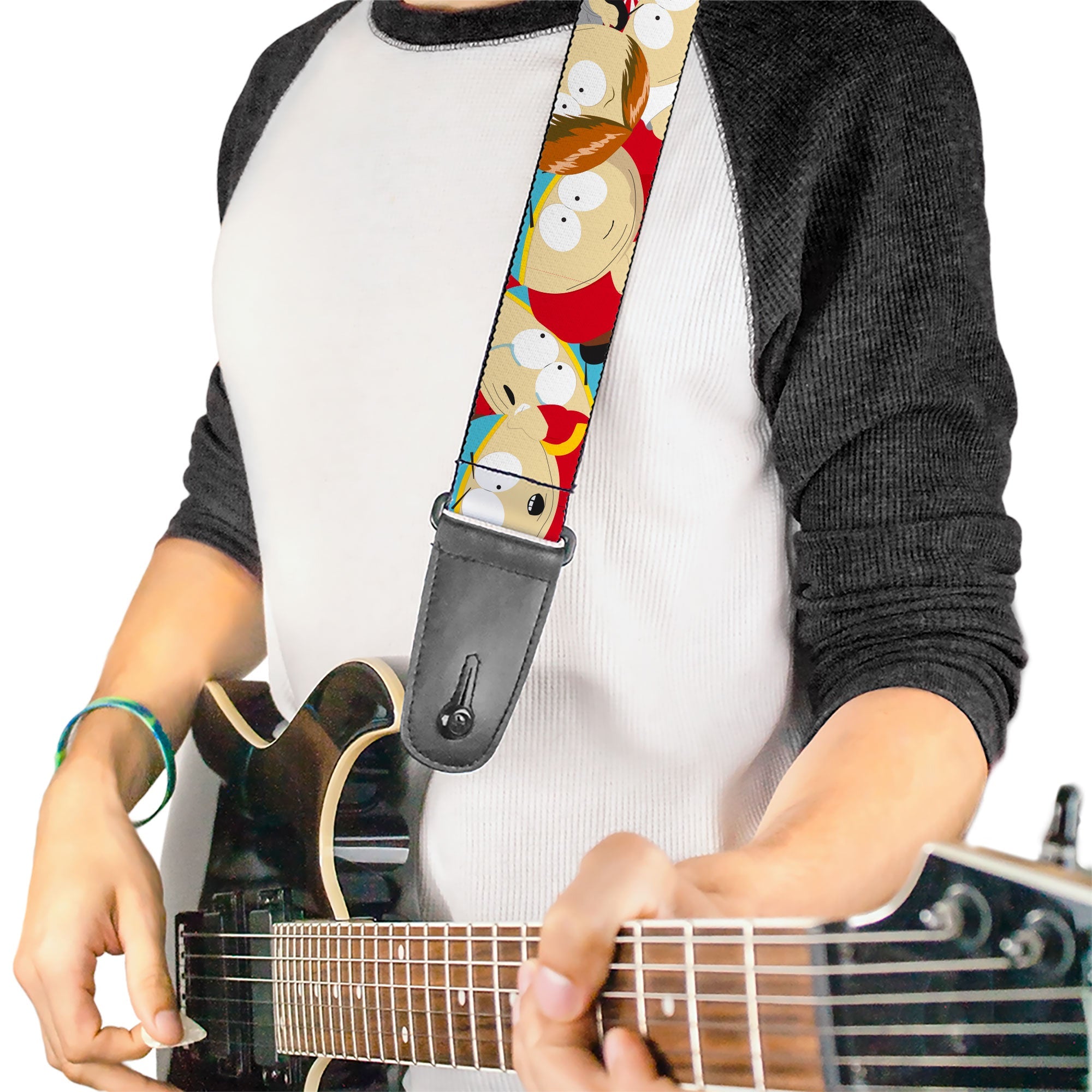 Guitar Strap - South Park Cartman Expressions Stacked
