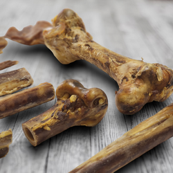 Ostrich Hip Bone (12" x 5"x 3”): The Durable, Flavor-Packed Chew for Medium & Large Dogs