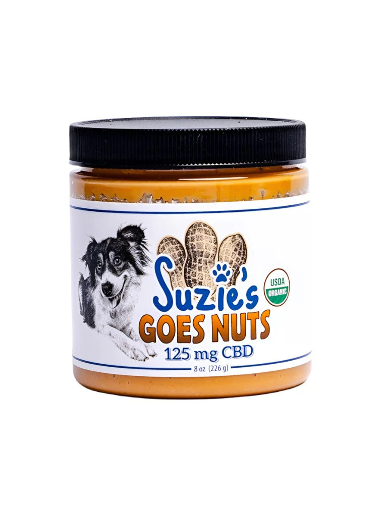 Suzie's Goes Nuts CBD Peanut Butter Paste For Dogs (8oz)