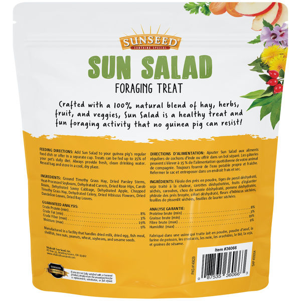 10oz Sunseed Sun Salad Guinea Pig Foraging Treat