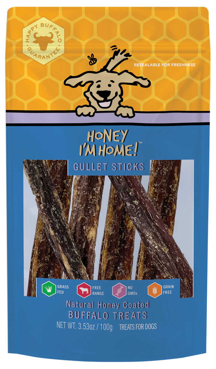 Honey Dog Buffalo Gullet Sticks (3.53oz)