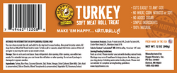 Happy Howie's Turkey Meat Roll Dog Treat (12oz)