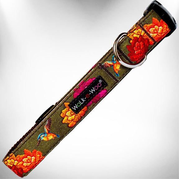 Walk-e-Woo Flower Dog Collars, Leads, and Bows - 6 Styles