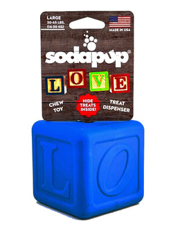 Love Cube Durable Rubber Chew Toy & Treat Dispenser