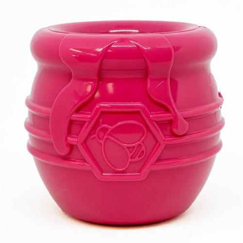 Honey Pot Dog Treat Dispenser | Durable Rubber Enrichment Toy | USA Made