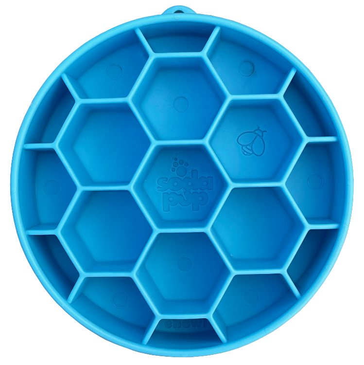 Honeycomb Design eBowl Enrichment Slow Feeder Bowl for Dogs