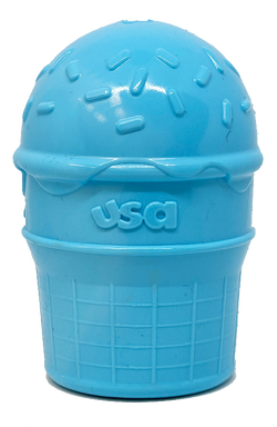 Ice Cream Cone Durable PUP-X Rubber Chew Toy and Treat Dispenser