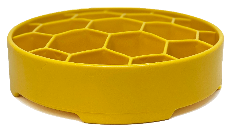 Honeycomb Design eBowl Enrichment Slow Feeder Bowl for Dogs