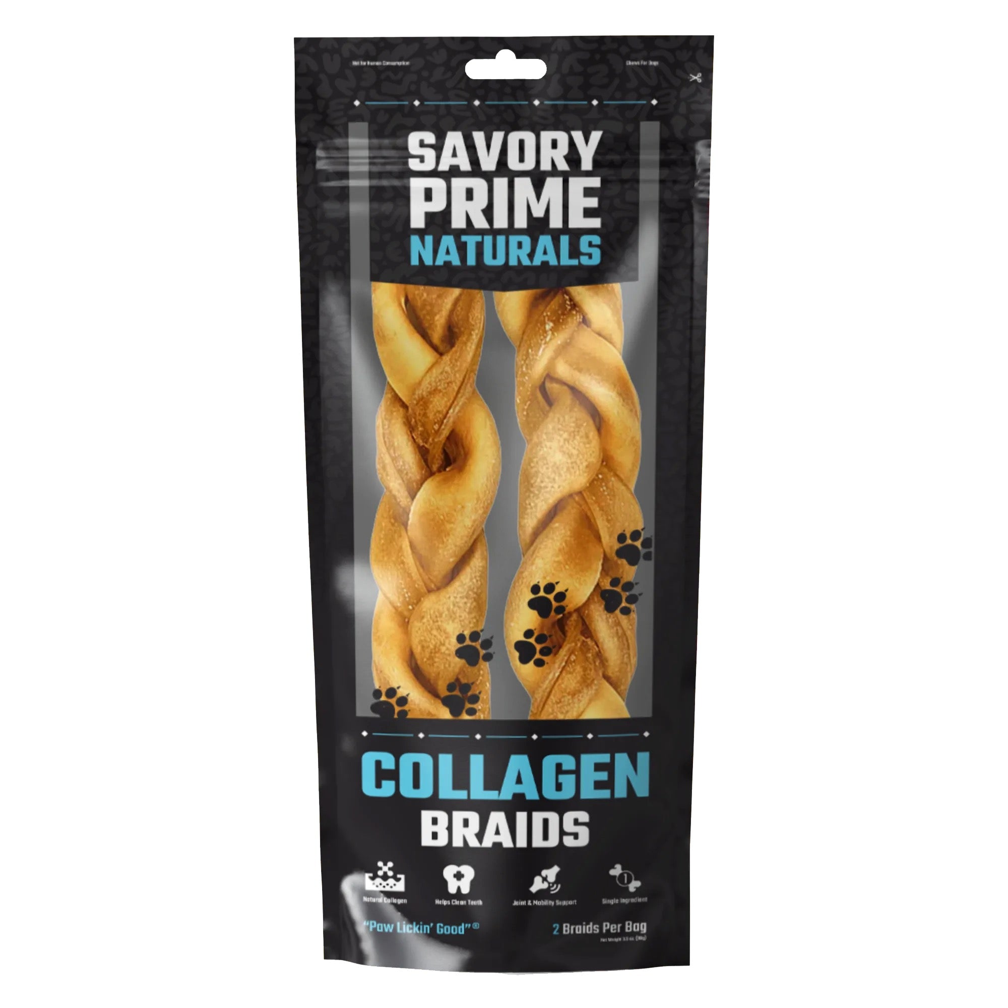 Savory Prime Naturals Collagen Braid 10"