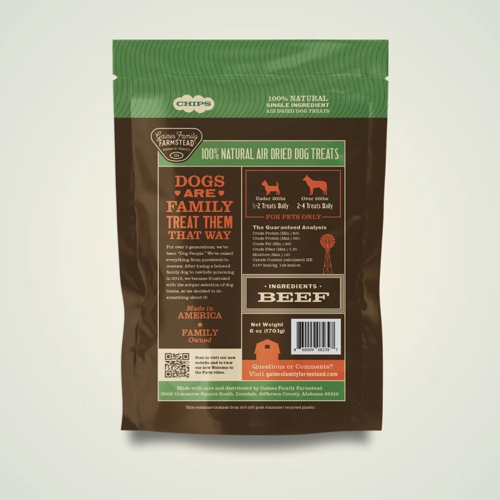 Gaines Family Farmstead Air Dried Beef Chips (6oz)