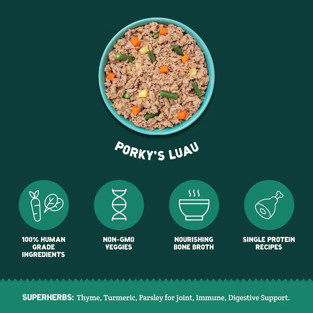 A Pop Above Grain Free Porky's Luau Fresh Dog Food (7lb)