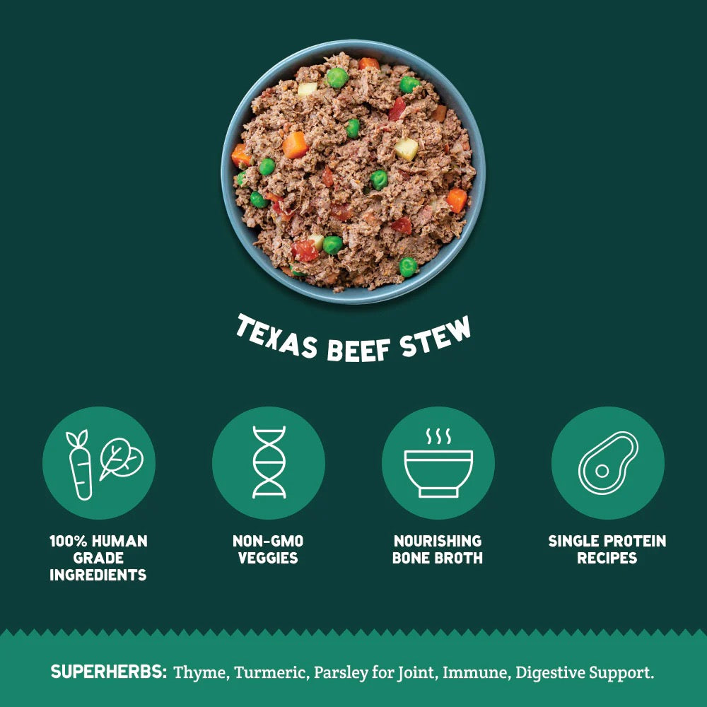 A Pup Above Grain Free Texas Beef Stew Fresh Dog Food (1lb)