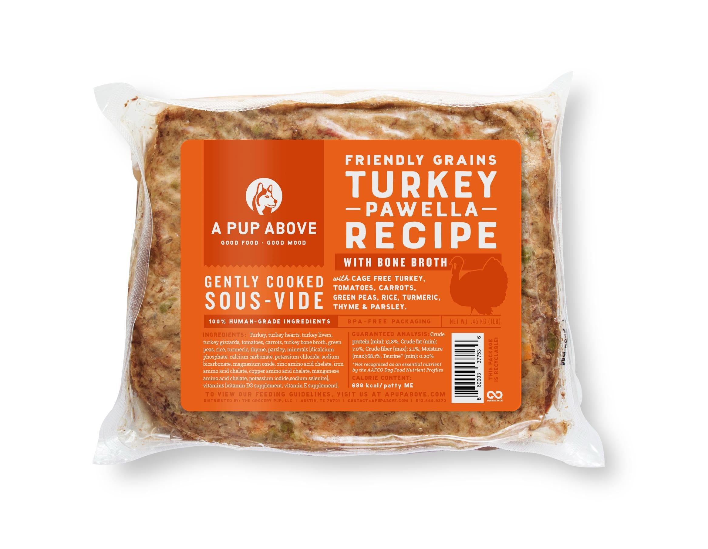 A Pup Above Turkey Pawella Fresh Dog Food (1lb)