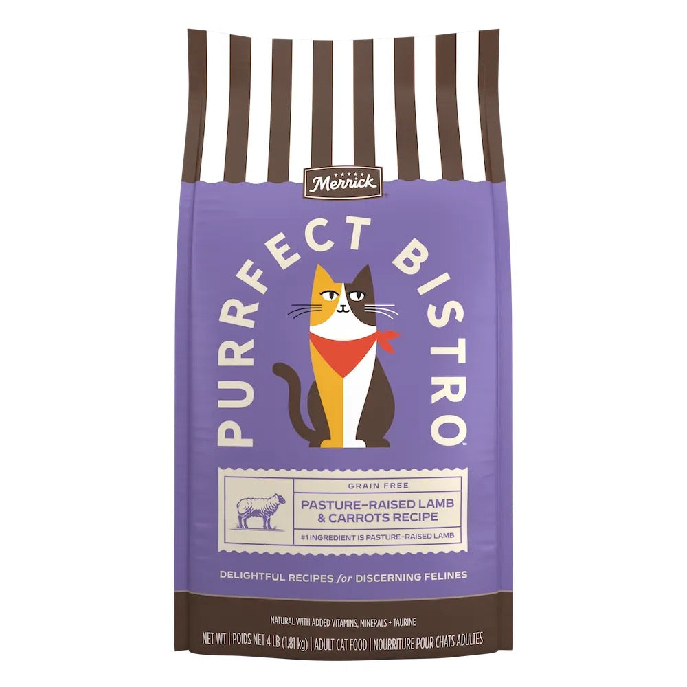 Merrick Perfect Bistro Grain Free Lamb & Carrots Dry Cat Food (4lbs)